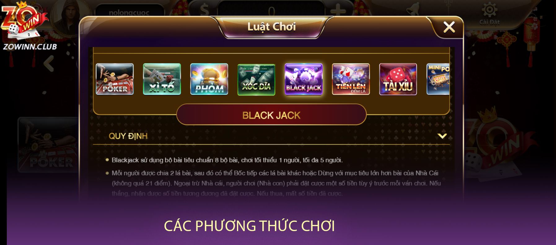 Các phương thức chơi casino